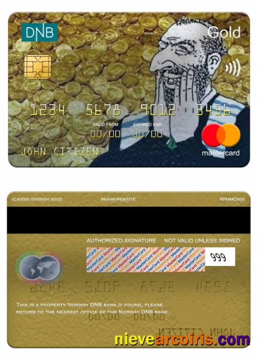 Norway DNB bank mastercard gold